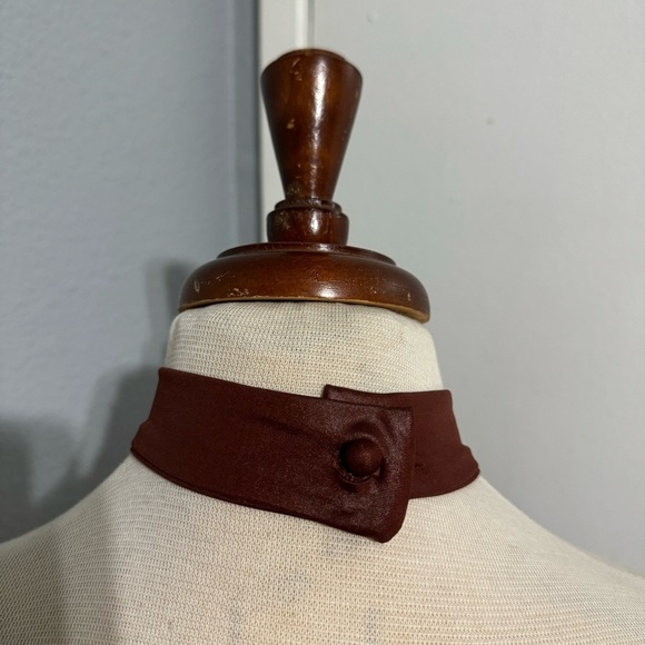 SHEIN Rust Brown Asymmetrical Hem Open Back PU leather Bodycon Party Dress Sz XS - Picture 8 of 15